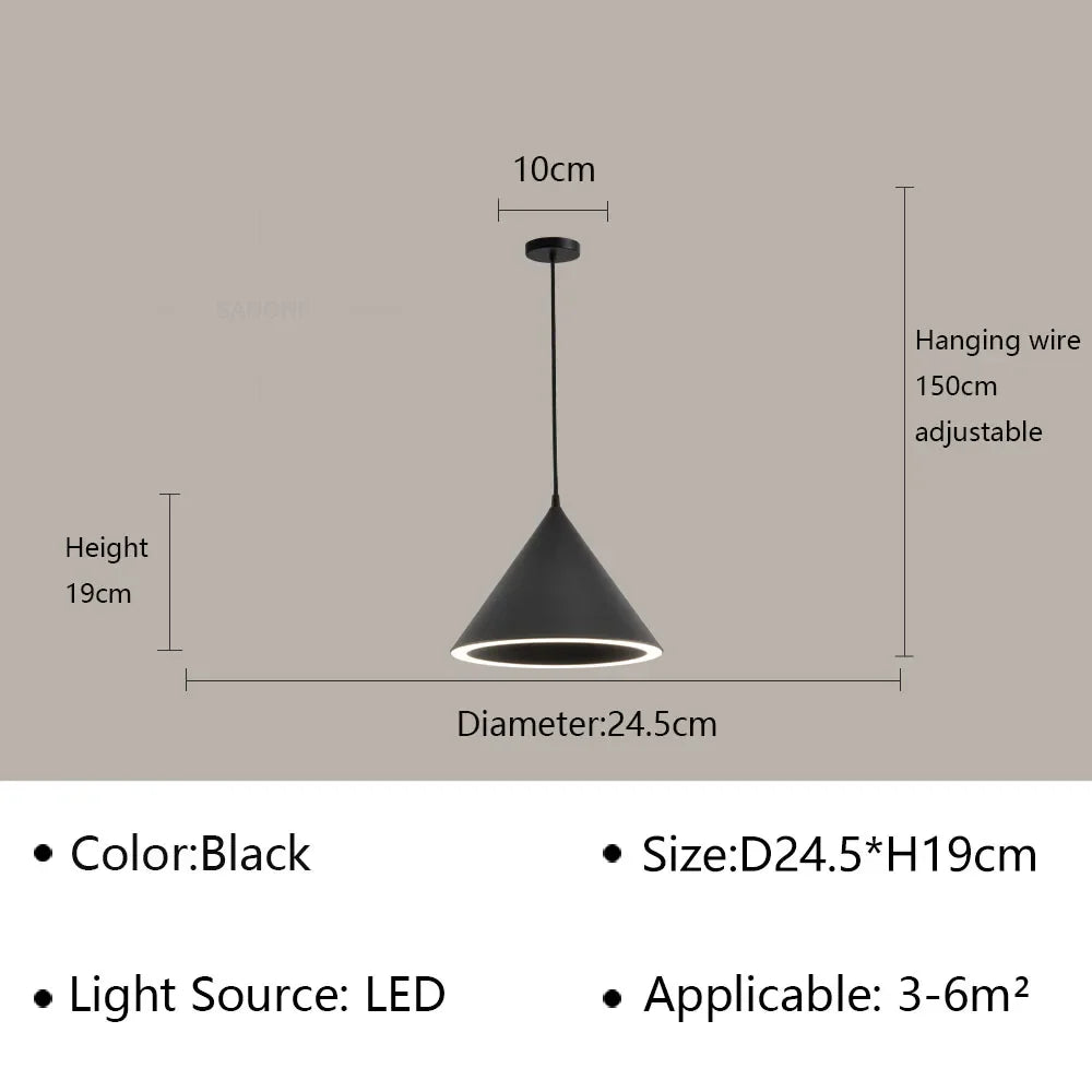 Afralia™ Macaron LED Pendant Light: Modern Chandelier Fixture for Living Dining Bedroom