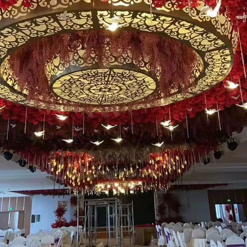 Afralia™ Acrylic Flying Birds LED Lamp for Wedding Party Stage Décor