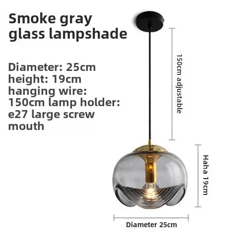Afralia™ Nordic Style Glass Chandelier for Dining Room and Bar