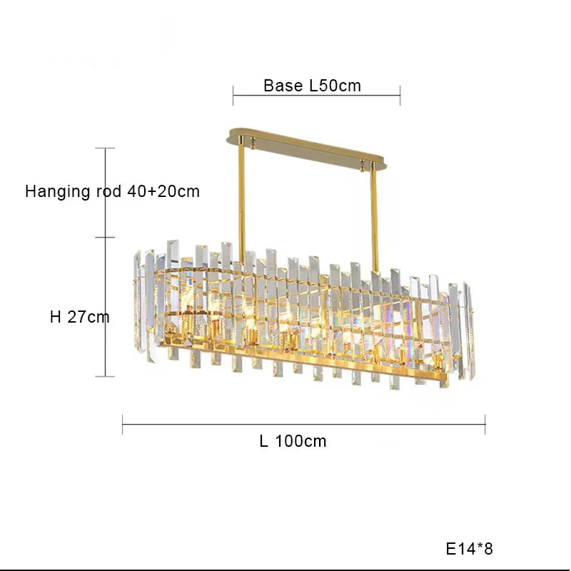 Afralia™ Crystal Round Chandelier Gold LED Modern Lustres for Living Room