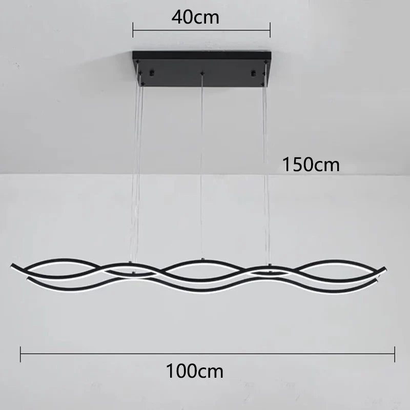 Afralia™ Modern LED Pendant Light Chandeliers for Living Room and Dining Room