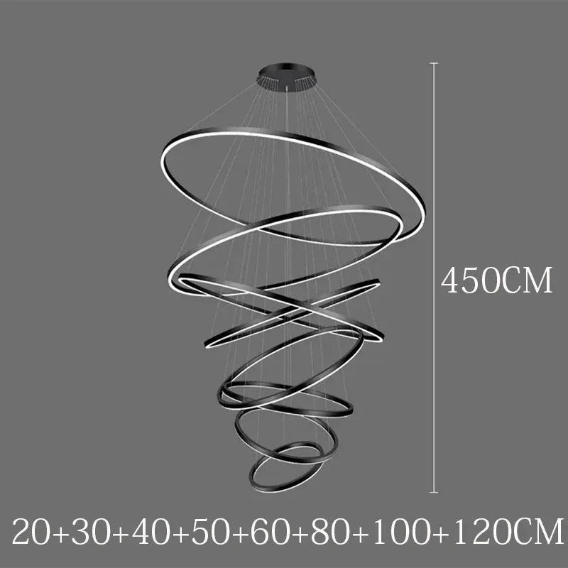 Afralia™ Modern LED Pendant Light for Living Room Dining Room Chandeliers Indoor Lighting