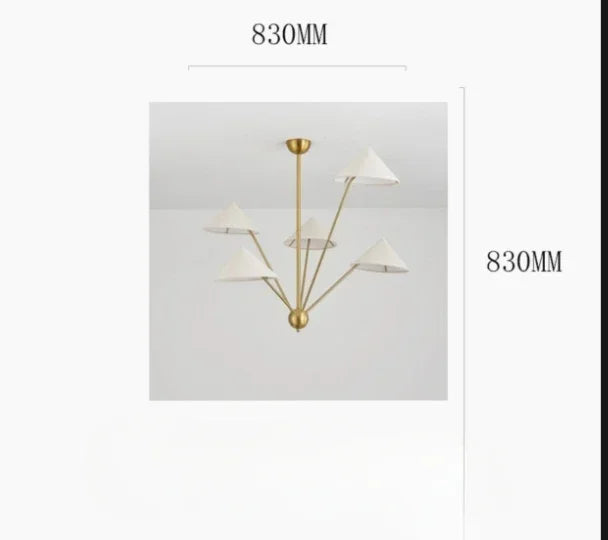 Afralia™ Japanese Cloth Chandeliers Pendant Lights for Living Room Decor