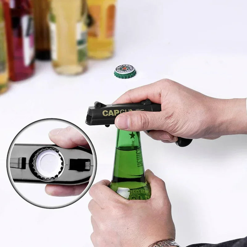 Afralia™ Catapult Bottle Opener Gun for Creative Drink Opening and Bar Fun