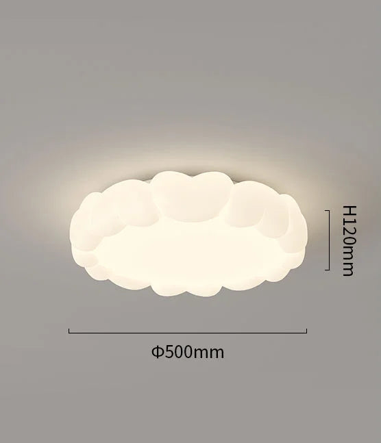 Afralia™ LED Bubble Cloud Rabbit Ceiling Light - Cream Style Warm Lighting for Children's Room