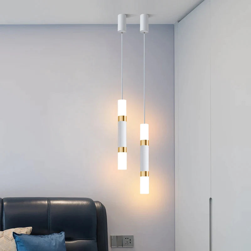 Afralia™ Modern Gold Pendant Lamp for Bedroom & Kitchen Lighting with Long Cable