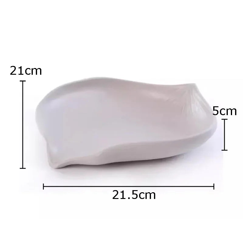 Afralia™ Leaves Tray Jewelry Stand - Multicolour Earrings & Necklace Display Plate