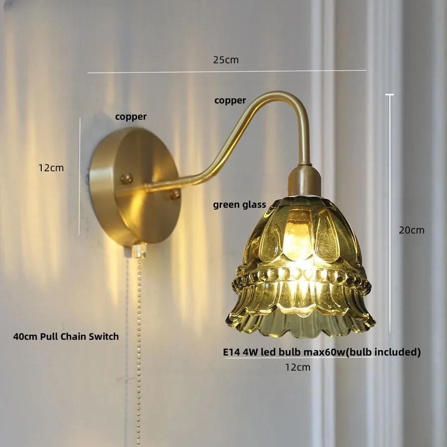 Afralia™ LED Jellyfish Wall Lamp: Modern Nordic Design, with Pull Chain Switch