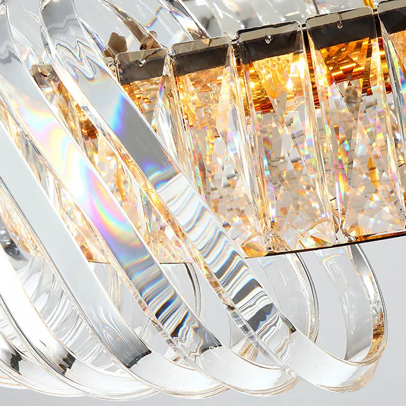 Afralia™ Crystal LED Ceiling Chandelier: Elegant European Home Décor Pendant Lights