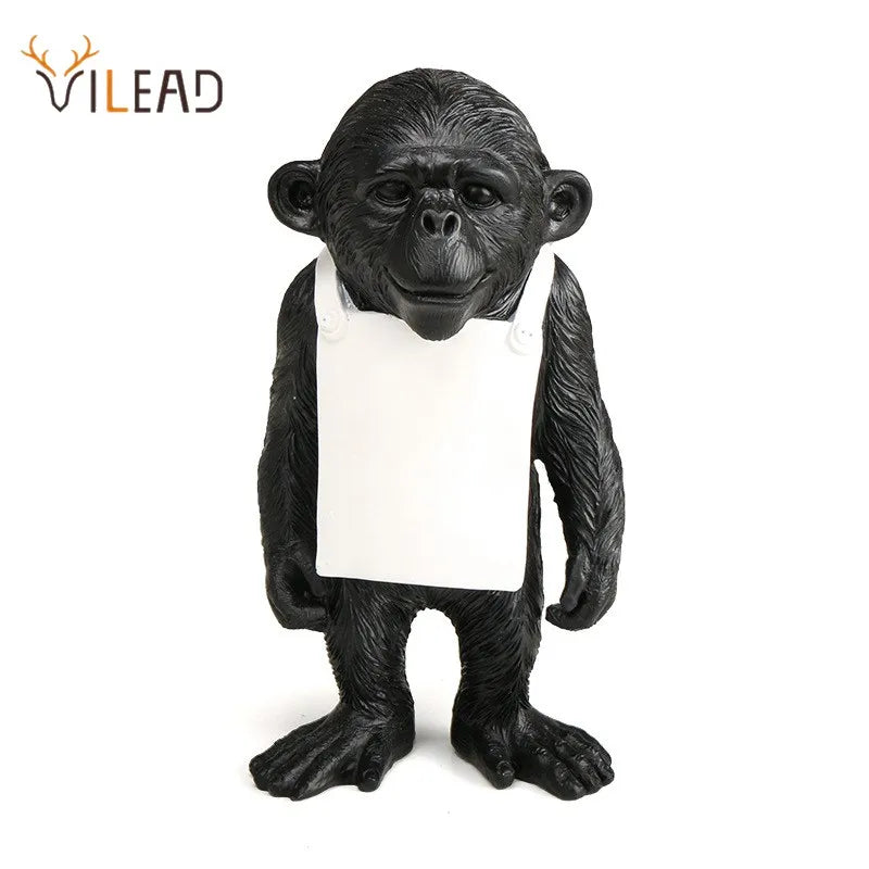 Afralia™ Monkey Sign Sculpture Memo Decoration for Home Office, Street Art Figurine