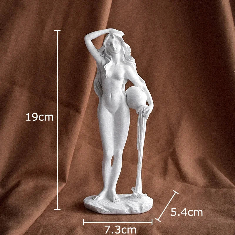 Afralia™ Venus Goddess Resin Sculpture Desk Decoration Ornament Aesthetic Room Decor