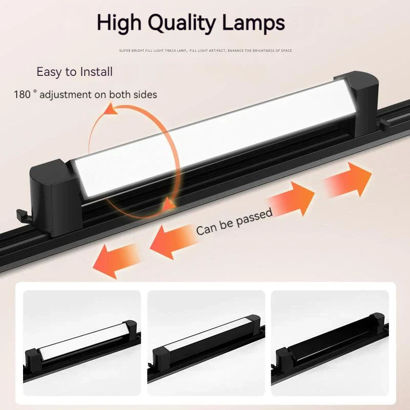 Afralia™ LED Track Light Set: Rail Track Lamp, Floodlight, Chandelier for Home Decor.