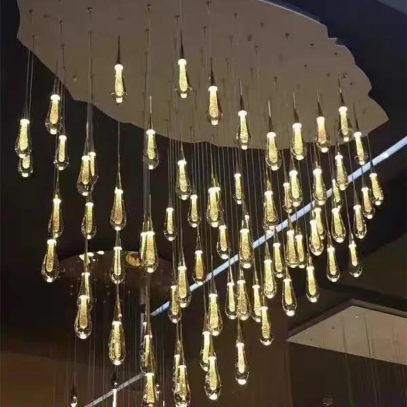 Afralia™ Crystal LED Chandelier: Modern Art Pendant Light for Restaurant, Bar, Staircase & Loft