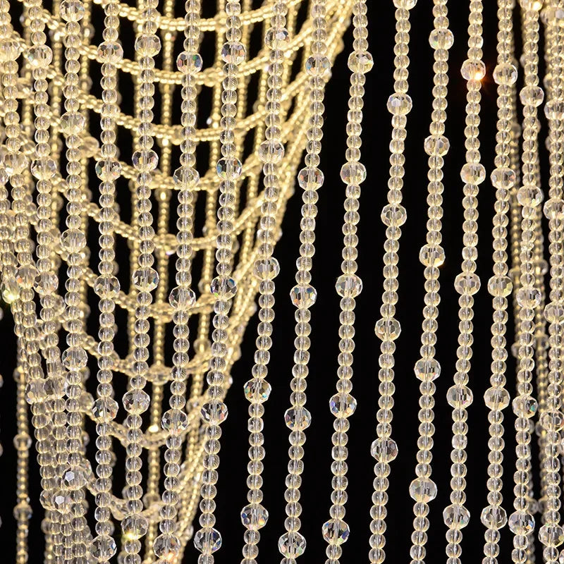 Afralia™ Crystal Ceiling Light for Stairs Restaurant Living Room Home Lighting