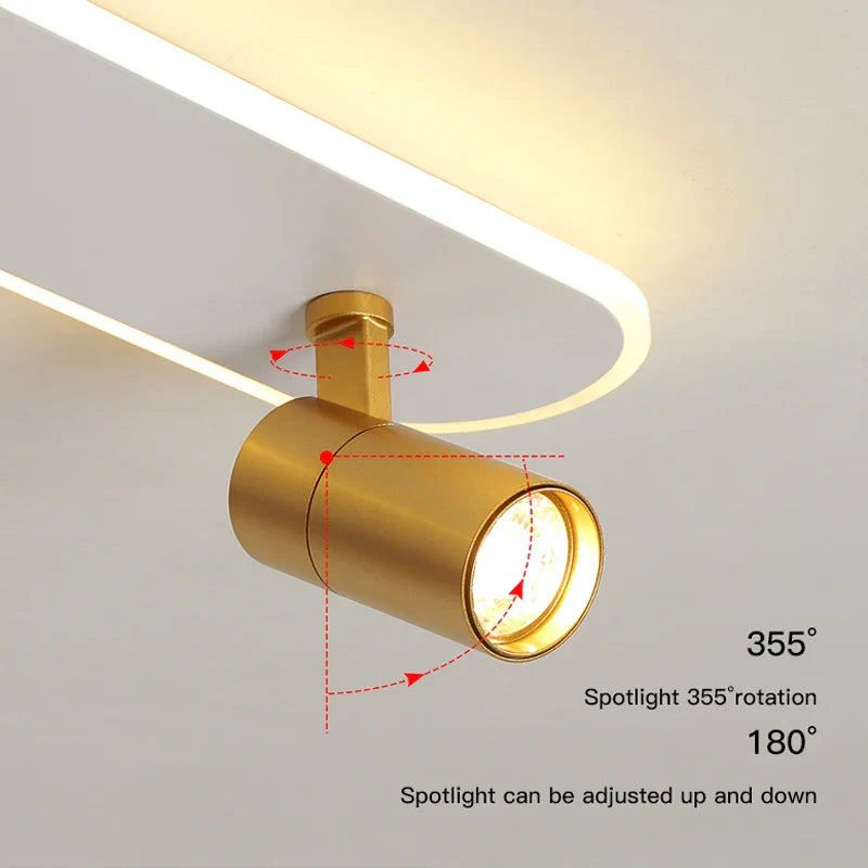 Afralia™ LED Ceiling Spotlights for Living Room Bedroom Kitchen Corridor Interior Lighting