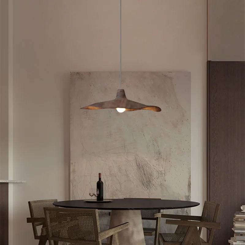 Afralia™ Wabi-Sabi Wind Chandelier Pendant Light for Dining Room, Bedroom, and Living Room