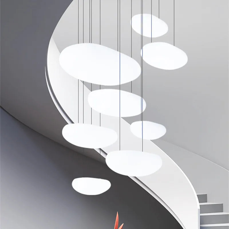 Afralia™ LED Cobblestone Chandelier with Smart Dimmable Lights - Modern Indoor Lighting Fixtures