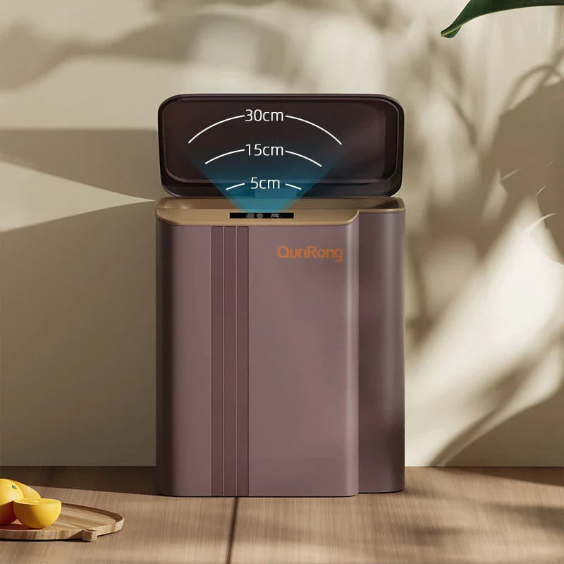 Afralia™ 20L Smart Sensor Trash Can: Luxury Garbage Bucket for Kitchen, Bathroom, and Toilet