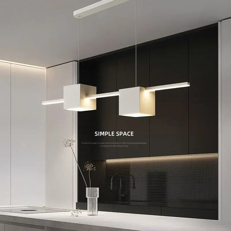 Afralia™ Square LED Chandelier: Modern Home Decor Lighting for Living, Dining & Bedroom