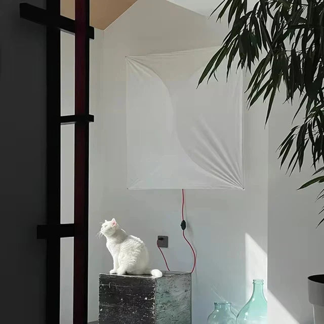 Afralia™ LED Square Fabric Wall Lamp | Minimalist Design for Living Room, Bedroom, Corridor