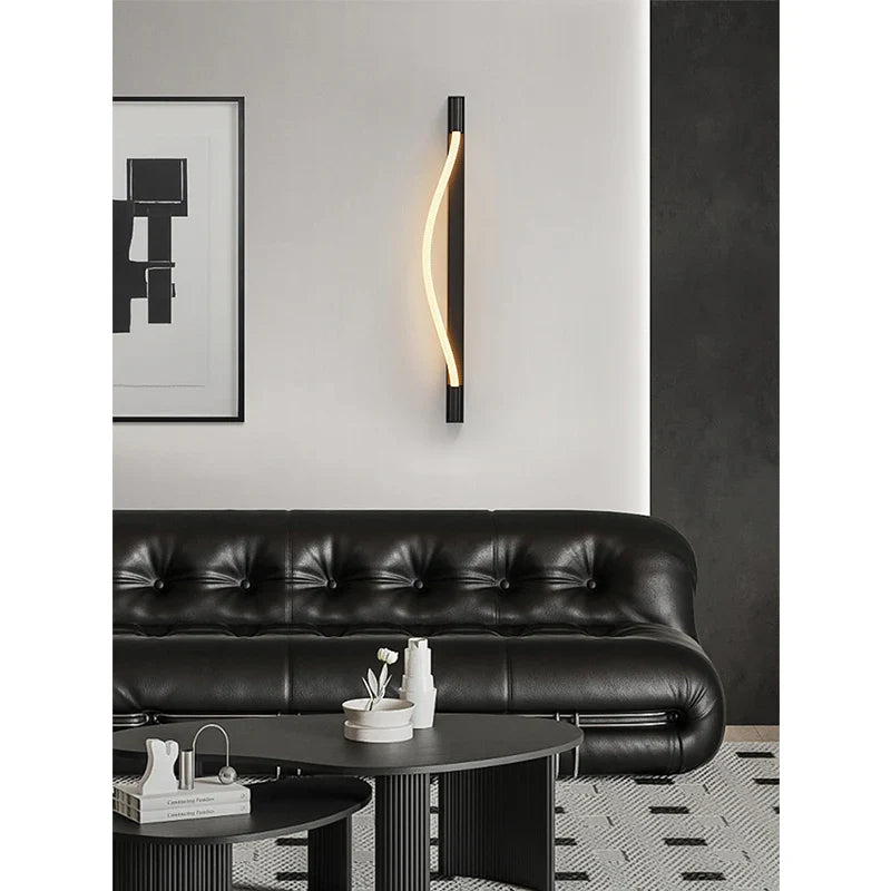Afralia™ Nordic Minimalist Dynamic Rope Wall Lamp for Living Room & Aisle