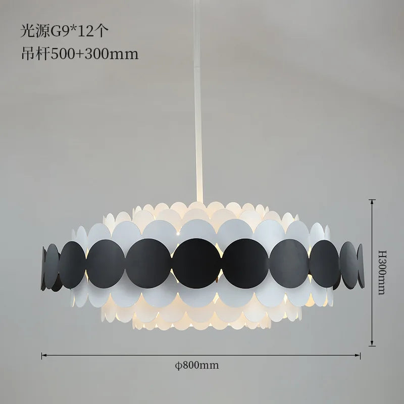 Afralia™ Minimalist Ceiling Chandelier Hanging Lamps for Living Room & Bedroom
