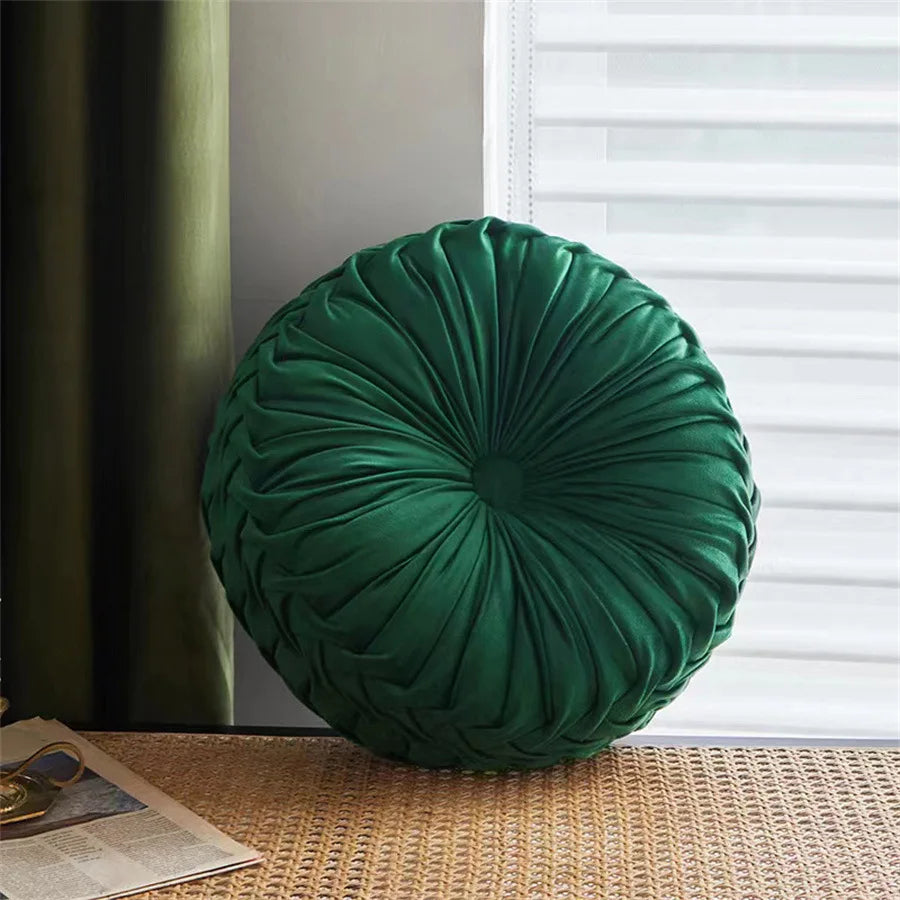 Afralia™ Dutch Velvet Round Seat Cushion: Modern &  Comfortable Back Support for Living Room.