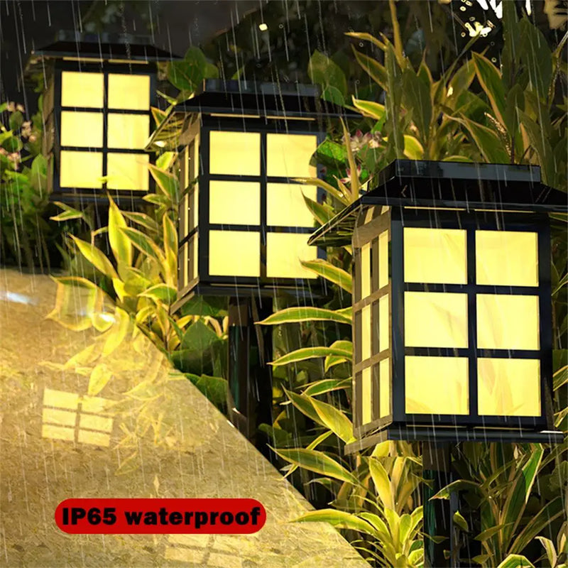 Afralia™ RGB Solar Lights for Outdoor Home Yard Garden Waterproof Solar Lamps