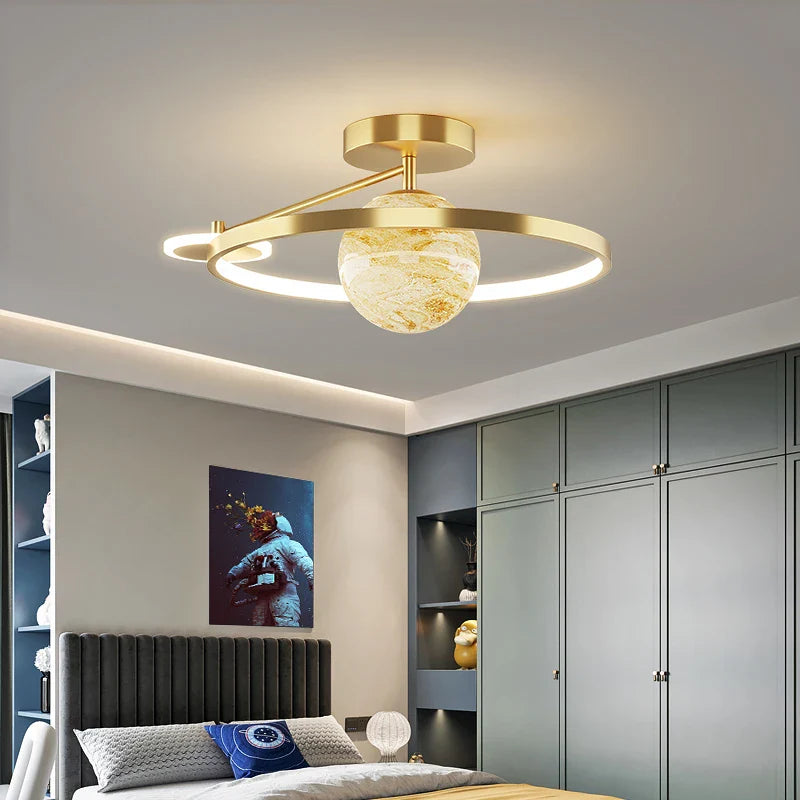 Afralia™ Blue Star LED Pendant Light for Home Decor