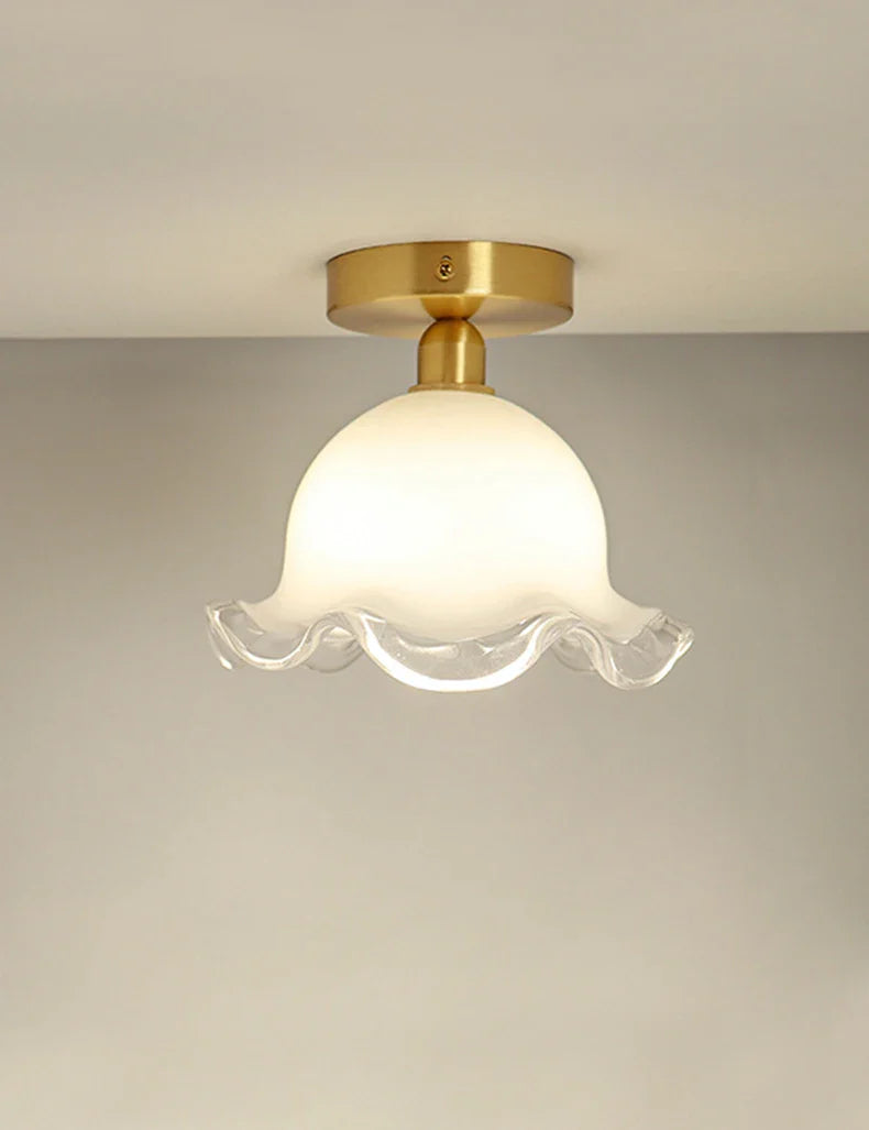 Afralia™ Antique Glass Ceiling Light: Elegant French Design, Unique Modern Brass Luminaria