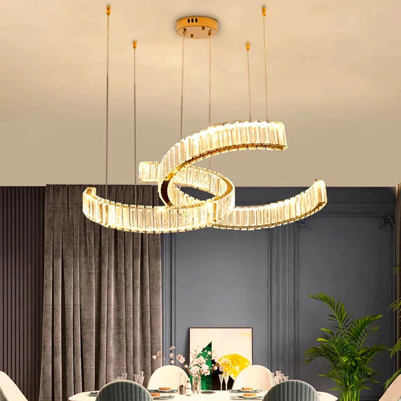 Afralia™ Crystal Chandelier for Modern Home Decoration and Interior Lighting