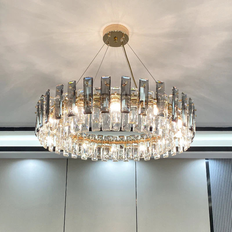 Afralia™ Modern Luxury Crystal Chandelier for Home Decor