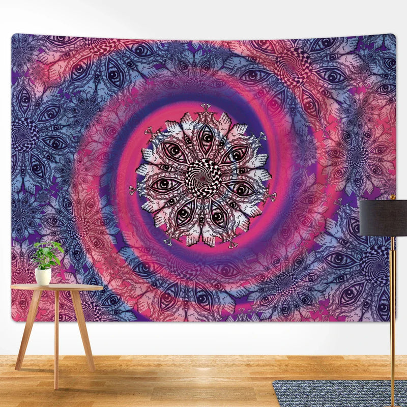 Afralia™ Mystic Symbol Mandala Tapestry for Bohemian Tarot Room Wall Decor