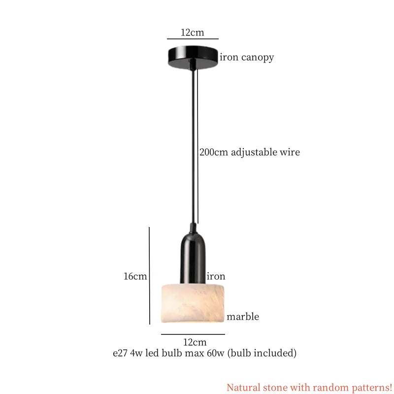 Afralia™ Nordic Marble LED Pendant Lamps | Modern Home Decoration Hanging Light