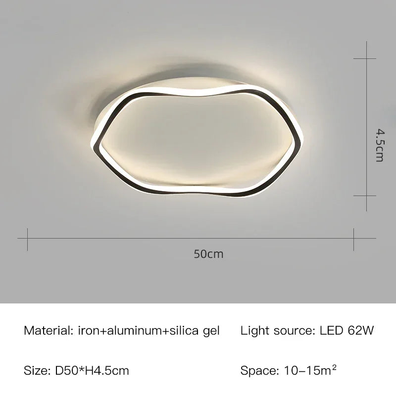 Afralia™ Smart LED Chandelier Modern Ceiling Lights with Remote Control