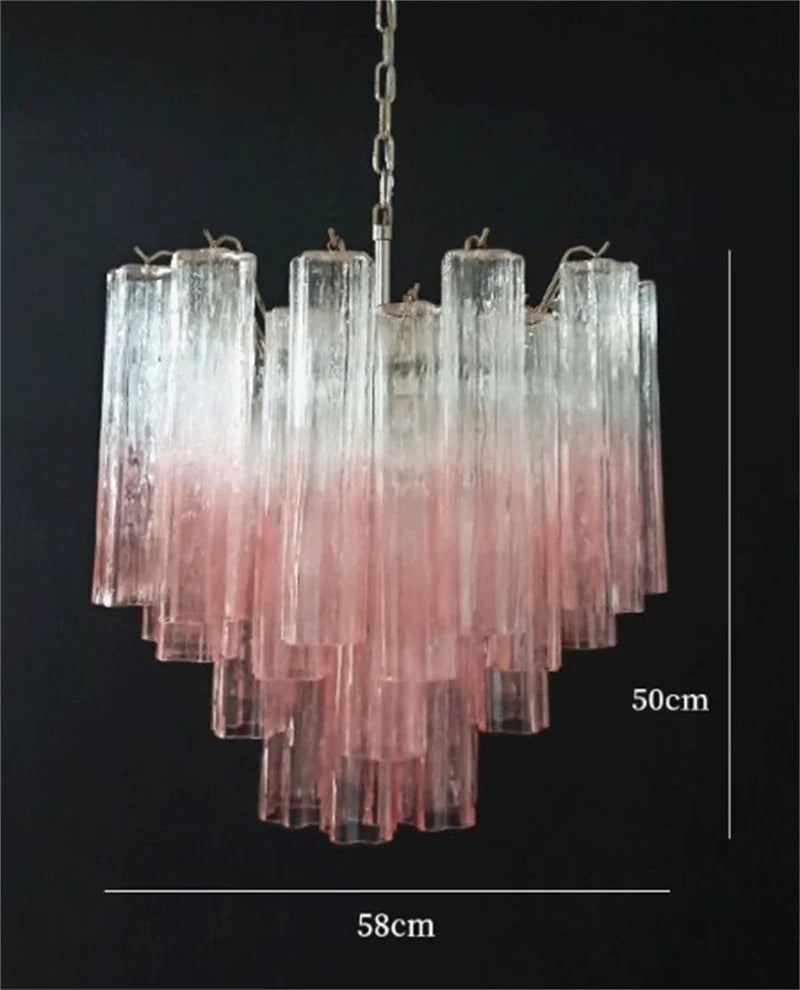 Afralia™ Crystal Glass Chandelier Pendant Light for Dining Living Bedroom Ceiling