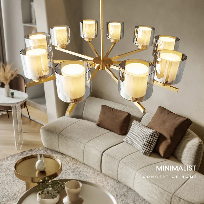 Afralia™ Vintage Chandelier for Home Decor Interior Lighting