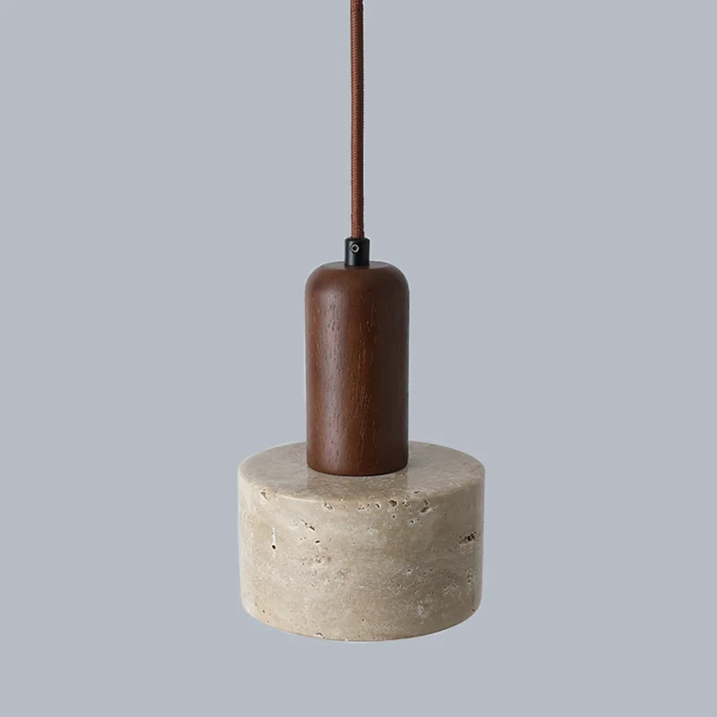 Afralia™ Stone Art Pendant LED Chandelier: Vintage Retro Home Lighting Fixtures