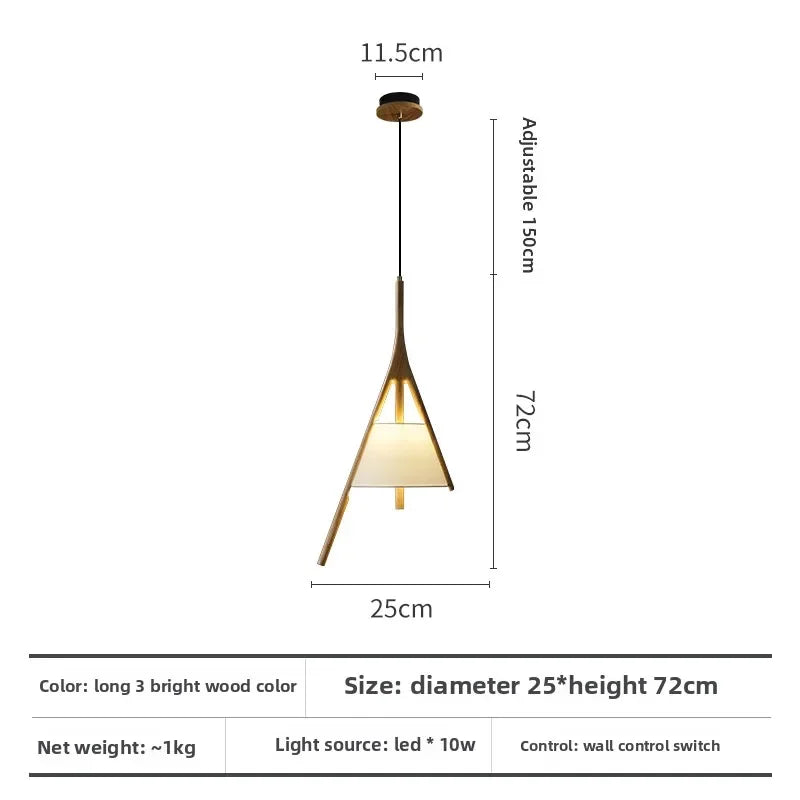 Afralia™ Wooden Chinese Chandelier for Tea Room, Study, and Restaurant Decor Lighting