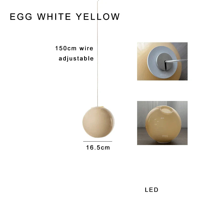 Afralia™ Glaze Glass Pendant Lights 16PCS LED Dimmable Hanging Lamp Vintage Sputnik