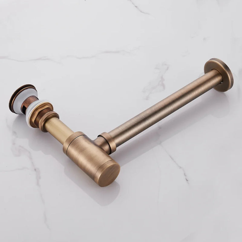 Afralia™ Brass Air Isolation Deodorant Basin Drain Pipe - Anti-Spill Water Drain