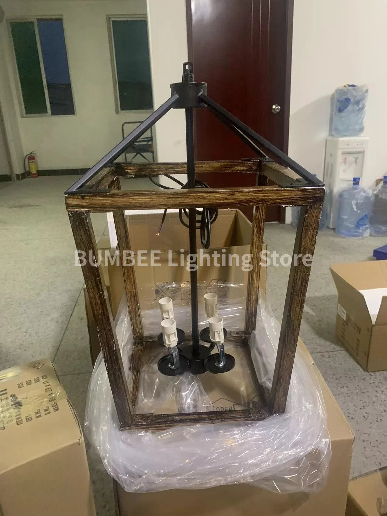 Afralia™ Retro Bird Cage Chandelier: Modern Iron Industrial Lighting for Living Room & Bedroom