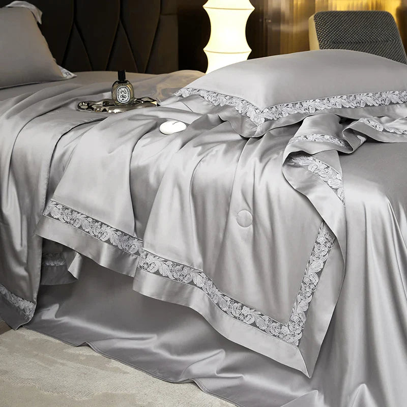 Afralia™ Hollow Lace Summer Bedding Set