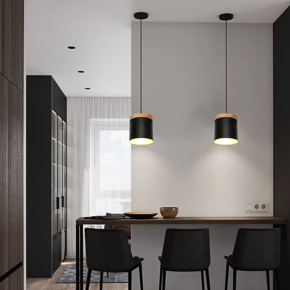 Afralia™ Nordic Pendant Lights: Minimalist E27 Lamps for Kitchen, Dining, Bedroom