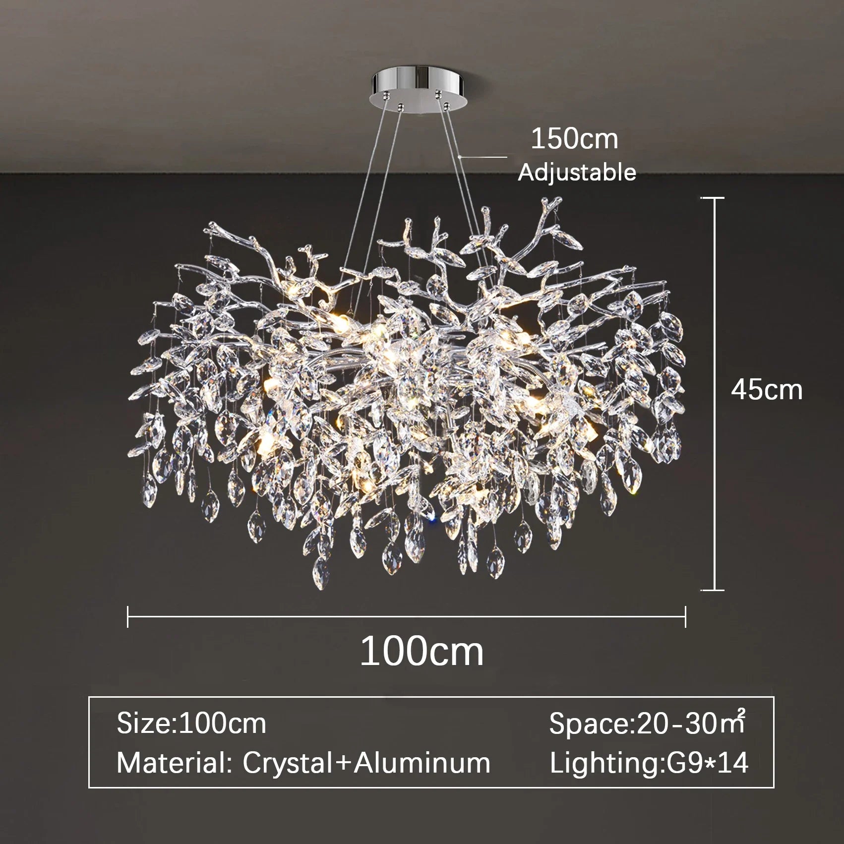 Afralia™ Gold Luxury LED Ceiling Chandelier for Living Room and Hotel Hall