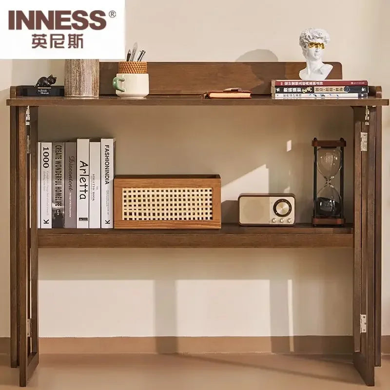 Afralia™ Foldable Computer Desk for Home Office Small Space Study - 80/100/120cm