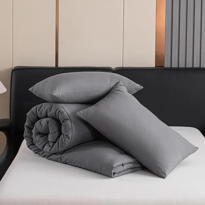 Afralia™ Cozy Spring Queen Duvet Set - Soft & Breathable Quilted Comforter & Pillowcase