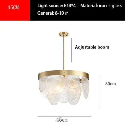 Afralia™ LED Bubble Glass Ceiling Chandelier Light Fixture for Dining Kitchen Bedroom