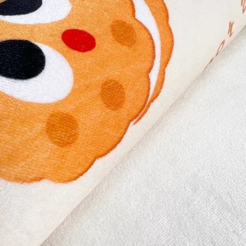 "Afralia™ Cartoon Print Bathroom Carpet: Soft, Absorbent & Anti-Slip Entrance Mat"