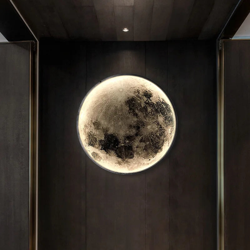 Afralia™ Moon Wall Lamp Sconces, Hallway to Bedroom Gallery Decor Lighting